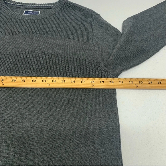 Club Room Mens Sweater Medium  Crew Neck  100% Cotton Long Sleeve Casual Preppy - Picture 9 of 10